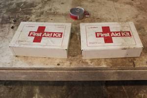 lot 1026 image: Lot of (2) Metal First-Aid Boxes  - First Aid Gear