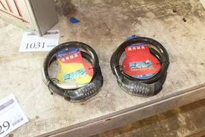 lot 1029 image: Lot of (2) Tonyon Heavy Duty Combination Bike Locks
