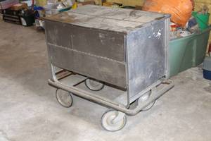 lot 1070 image: Metal Serving Cart 37-12Lx21Wx33H