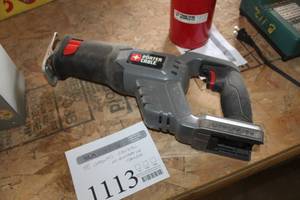 lot 1113 image: Porter-Cable 18V Cordless Reciprocating Saw PCL180RS