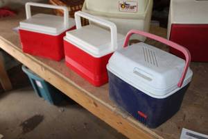 lot 1107 image: Lot of (3) Personal Coolers