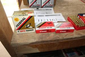 lot 1162 image: Lot of (3 Boxes) Federal 2-34 Hollow Point Hi-Shok Slug Shotshells 12GA