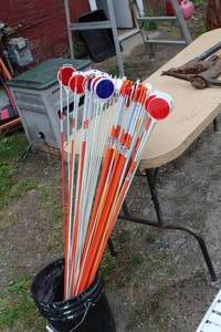lot 1127 image: Lot of (58) Reflective Rods