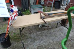 lot 1130 image: Folding Table 68Lx24Wx30H