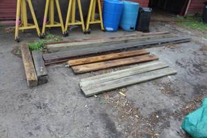 lot 1136 image: Lot of (Approximately 10) Wood Boards and Posts