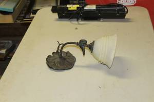 lot 1889 image: Wall-Mount Light Fixture with Shade