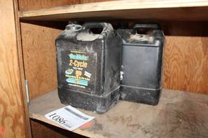 lot 1086 image: Lot of (3) 2-Cycle Oil 2-Gallon Bottle