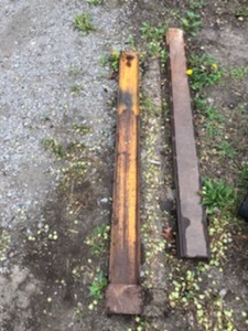 lot 1897 image: Skid Loader Fork Extensions 62Lx5Wx 4-12H
