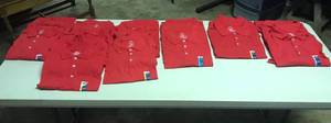 lot 1917 image: Lot of (17) Polo Shirts Red (all new)