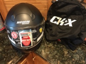 lot 1955 image: Nolan Motorcycle Helmet Size Large N100E (new)  with UV400 Scratch Resistant Visor