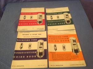 lot 33 image: Receiving Tube Substitution Guide Books
