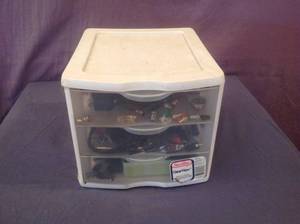 lot 35 image: Organizers Full of Radio Parts