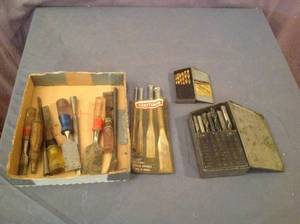 lot 75 image: Chisels & Drill Bits