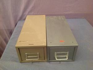 lot 82 image: Metal Storage Units Full of Erector Parts