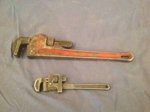 lot 203 image: Pipe Wrenches