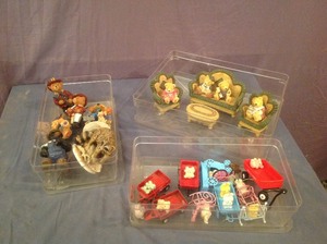 lot 272 image: 3 Small Totes of Figurines