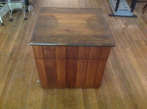 lot 280 image: Sewing Supplies Storage Cabinet on Wheels