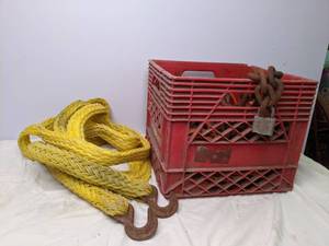 lot 620 image: Tow Rope, Chains, Extension Cord