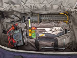 lot 636 image: Duffel Bag Filled with Tools