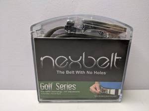 lot 520 image: NexBelt Gray Ratchet Golf Belt - NEW
