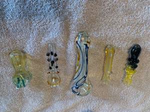 Glass Pipe Lot for Tobacco Use Only New
