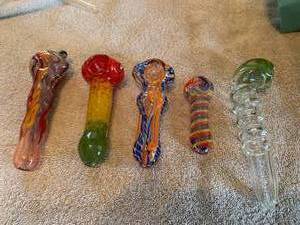 Glass Pipe Lot for Tobacco Use Only New