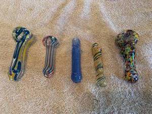 Glass Pipe Lot for Tobacco Use Only New