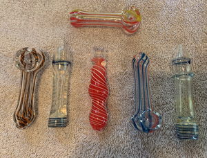 Glass Pipe Lot for Tobacco Use Only New