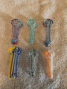 Glass Pipe Lot for Tobacco Use Only New