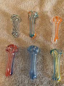 Glass Pipe Lot for Tobacco Use Only New