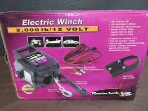 NEW 2,000 LB 12VOLT ELECTRIC WINCH