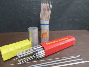 2 TUBES OF WELDING RODS. ASSORTED SIZES
