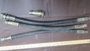 HYDRAULIC HOSES AND BRASS QUICK CONNECT
