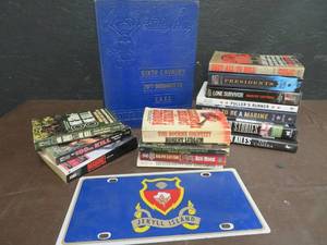 VINTAGE US ARMY ORDNANCE CO. BOOK AND CURRENT ARMED FORCES FICTION.