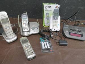 CORDLESS PHONES  CLOCK RADIO