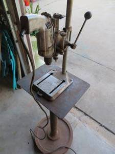 HEAVY DUTY WELLIVER & SONS DRILL STAND WITH DRILL