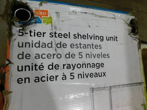 Honey-Can-Do 5-Tier Chrome Storage Shelves