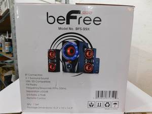beFree Sound 60-Watt 2.1-Channel Surround Sound Bluetooth Speaker System