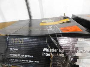Whistler Ice Interlocking 11.81 in. x 12 in. x 8 mm GlassPorcelain Mesh-Mounted Mosaic Tile (9.8 sq. ft.) by MSI