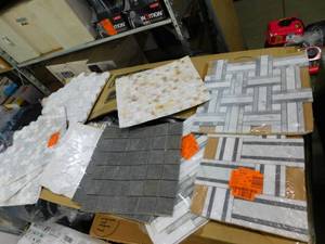 Assorted wall tile back splash tile lot