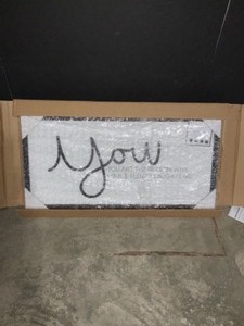 PETAL LANE YOU ARE THE REASON WITH RAISED LETTERS, NATURAL FRAME, MAGNETIC MEMO BOARD. SEE PICTURES