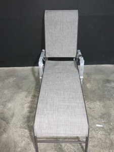 STYLEWELL MIX AND MATCH SLING OUTDOOR PATIO CHAISE LOUNGE IN RIVERBED TAUPE. SEE PICTURES