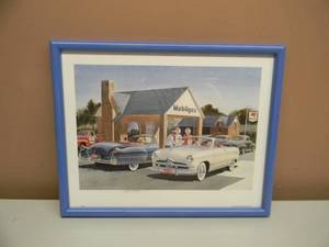 JACK SCHMITT SIGNED 49ers PROFESSIONALLY FRAMED ART - AWESOME PIECE - APPROX 15 BY 12 - SEE PICTURES