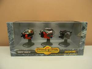 ERTL AMERICAN MUSCLE CORVETTE ENGINE SET - 1957, 1967 & 1997 - 112 SCALE DIE-CAST - AWESOME SET - NEW IN BOX - SEE PICTURES