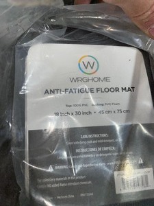 WORLD RUG GALLERY BROWN SOLID 18 IN. X 30 IN. ANTI FATIGUE STANDING MAT. SEE PICTURES