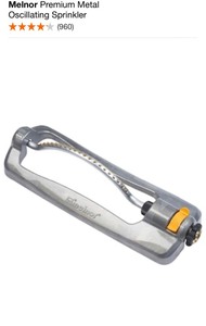 MELNOR PREMIUM METAL OSCILATING SPRINKLER & (2) HOSE CLEANING NOZZLES. VARIOUS CONDITIONS. SEE PICTURES