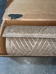 BUNGALOW FLOORING AQUA SHIELD DIAMONDS 35 IN. X 59 IN. PET POLYESTER DOOR MAT CAMEL. SEE PICTURES