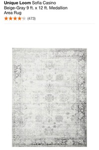 ASSORTED UNIQUE LOOM 8 FT. X 10 FT. & 9 FT. X 12 FT. MEDALLION AREA RUG. VARIOUS CONDITIONS. SEE PICTURES
