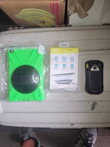 Wireless charger, tablet handle and...