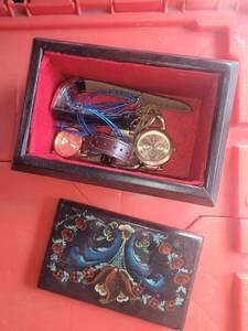 Wooden box 2 contents included...